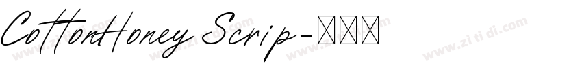 CottonHoney Scrip字体转换 CottonHoney Scrip字体转换